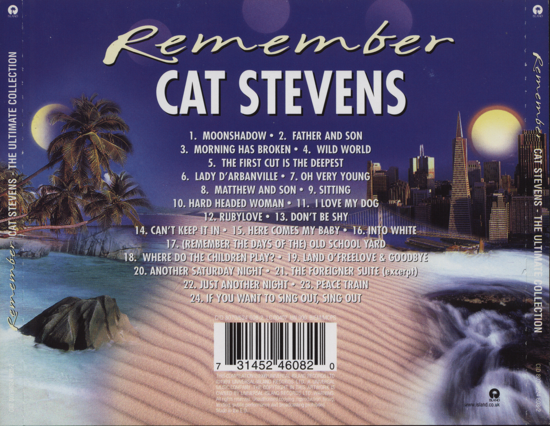 Cat Stevens  Remember; The Ultimate Collection : Back